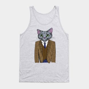 Business Cat: VP of Purrrrchasing Tank Top